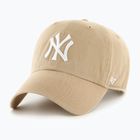 Кепка 47 Brand MLB New York Yankees CLEAN UP W/No Loop Label khaki