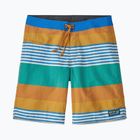 Чоловічі шорти Patagonia Wavefarer Boardshorts fitz stripe/puffer fish золото