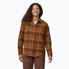 Жіноча сорочка Patagonia Fjord Flannel happy camper/shelter коричнева