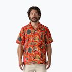 Чоловіча сорочка Patagonia Tidal Threads Camp wrasse / запилювач помаранчева