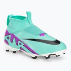 Футбольні бутси кросівки дитячі Nike Jr Zoom Mercurial Superfly 9 Academy FG/MG hyper turquoise/black/ white/fuchsia dream