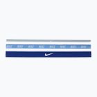 Пов'язки на голову Nike Mixed Width Headband 3 шт light armory blue/university blue/white