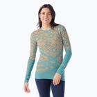 Жіноча термоактивна кофта Smartwool Intraknit Thermal Merino Base Layer Pattern Crew cascade