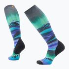 Жіночі лижні шкарпетки Smartwool Ski Targeted Cushion Compression Print OTC чорні