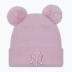 Шапка жіноча New Era Female Metalic Logo Beanie New York Yankees pastel pink