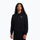 Кофта чоловіча Nike Club French Terry Pullover Hoodie black/black/white