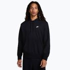 Кофта чоловіча Nike Club French Terry Pullover Hoodie black/black/white