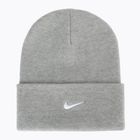 Шапка зимова Nike Peak Swoosh Beanie dark grey heather/white