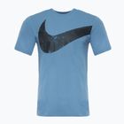 Футболка чоловіча Nike Hyverse Swoosh Dri-Fit aegean storm/black