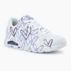 Кросівки жіночі SKECHERS JGoldcrown Uno Spread The Love white/light purple