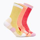 Шкарпетки для бігу HOKA Crew Run Sock 3 пари cerise/papaya/aura