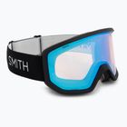 Окуляри гірськолижні Smith Transfer black/blue Сенсор mirror