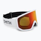 Окуляри гірськолижні Smith Transfer white/red sol-x mirror
