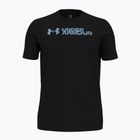 Футболка для тренувань чоловіча Under Armour Sliced Wordmark 60/40S black/horizon blue