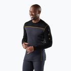 Лонгслів термічний чоловічий Smartwool Classic Thermal Merino Base Layer Colorblock Crew Boxed charcoal/honey gold