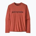 Лонгслів чоловічий Patagonia Cap Cool Daily Graphic Shirt '73 text logo / potters red x-dye