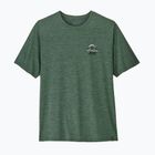 Футболка чоловіча Patagonia Cap Cool Daily Great Waves canopy green - light canopy green x-dye