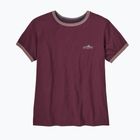 Футболка жіноча Patagonia Fitz Roy Foothills Ringer Tee berry fig