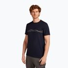 Футболка чоловіча icebreaker Merino 150 Tech Lite Mountain Pulse midnight navy
