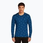 Чоловіча термоактивна кофта icebreaker Merino 200 Oasis Crewe Snow Day atlantis/topaz/aop
