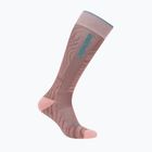 Шкарпетки гірськолижні жіночі Icebreaker Merino Ski+ Light OTC Mountain Contour summit/blush/hydro