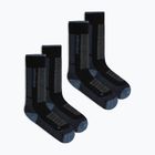 Шкарпетки лижні жіночі Icebreaker Merino Ski+ Medium OTC 2 Pack black/dawn/graphite