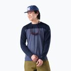 Кофта термоактивна чоловіча Smartwool Classic Thermal Merino Base Layer Colorblock Crew Boxed deep navy/nightfall