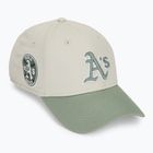 Бейсболка New Era WS Patch 9Forty Oakland Athletics світло-бежева
