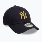 Бейсболка New Era Metallic 9Forty New York Yankees темно-синя