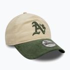 Бейсболка New Era Block Cord 9Twenty Oakland Athletics світло-бежева