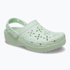 Шльопанці Crocs Classic Floral Cutout Clog jade tint