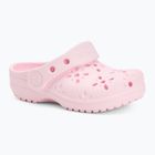 Шльопанці дитячі Crocs Classic Floral Cutout Clog Kids Toddler pink milk