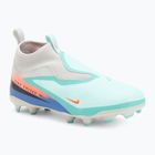 Кросівки футбольні дитячі Nike United Phantom 6 High Academy Jr FG/MG pistachio frost/hyper orange