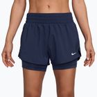 Жіночі шорти для бігу Nike One Dri-FIT 2IN1 midnight navy/white