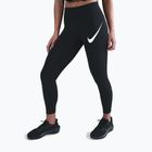 Легінси для бігу жіночі Nike Tempo Swoosh Run High-Waisted 7/8 black/white