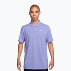 Футболка тенісна чоловіча Nike Court Dri-Fit Polo Solid light thistle/white