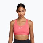 Тренувальний бюстгальтер Nike Swoosh Medium Support sea coral/white