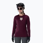 Лонгслів велосипедний жіночий Fox Racing Ranger Fox Head LS dark maroon
