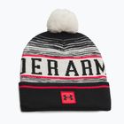 Шапка зимова чоловіча Under Armour Halftime Pom Beanie stone/racer red/black