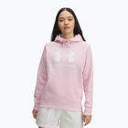 Жіноча толстовка Under Armour Rival Fleece Big Logo Hoody prime pink/white