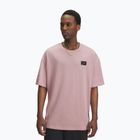 Футболка чоловіча Under Armour Woven Label Heavyweight tourmaline pink/black