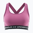 Бюстгальтер для тренувань Under Armour Crossback Mid fuchsia dusk/black/white