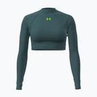 Лонгслів для тренувань жіночий Under Armour HeatGear Crop Mock rack green/hyper green