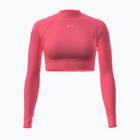 Лонгслів для тренувань жіночий Under Armour HeatGear Crop Mock bittersweet pink/posh pink