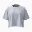 Футболка для тренувань жіноча Under Armour Rival Boxy Tee Solid distant gray medium heather/white