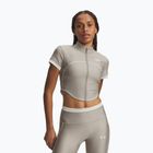 Футболка для тренувань жіноча Under Armour HeatGear Novelty timberwolf taupe/summit white
