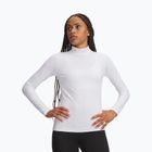 Лонгслів для тренувань жіночий Under Armour ColdGear Mock LS white/halo gray