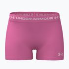 Шорти для тренувань жіночі Under Armour HeatGear Shorty pink frenzy/prime pink