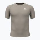 Футболка для тренувань чоловіча Under Armour HG Armour Comp timberwolf taupe/white