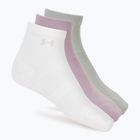 Шкарпетки жіночі Under Armour Vanish 3 Pack mauve pink/titanium/purple echo
